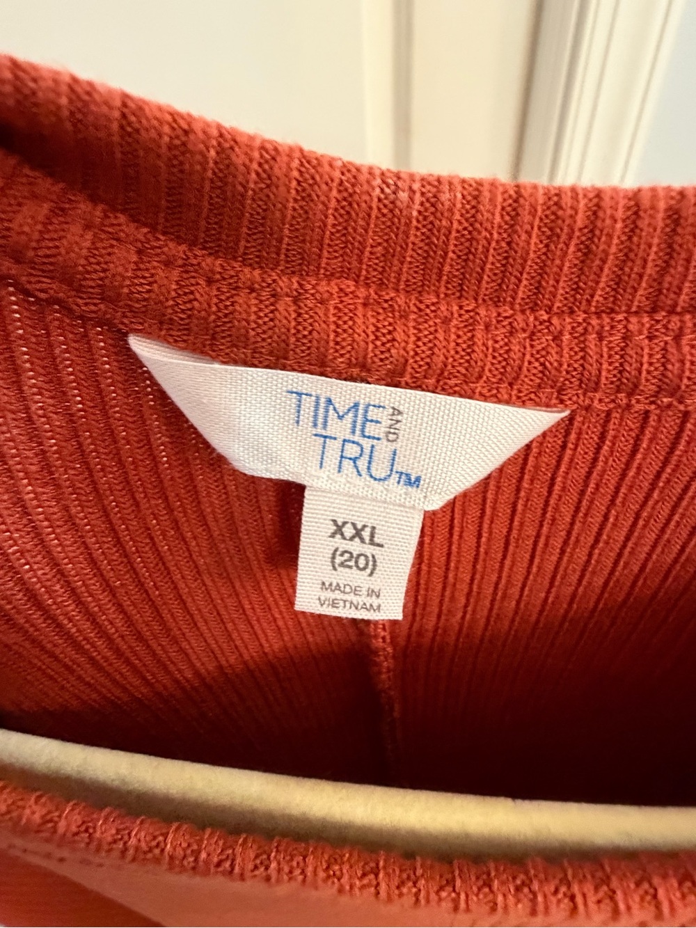 Simple Ribbed Maxi Tee Dress - Rust NWOT - Picture 6 of 7